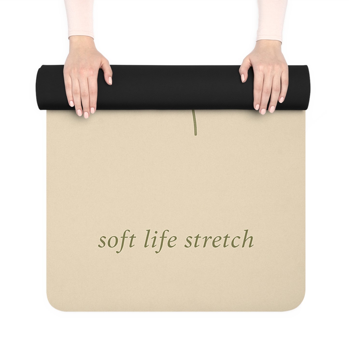 Soft Life Stretch Botanical Beige Yoga Mat