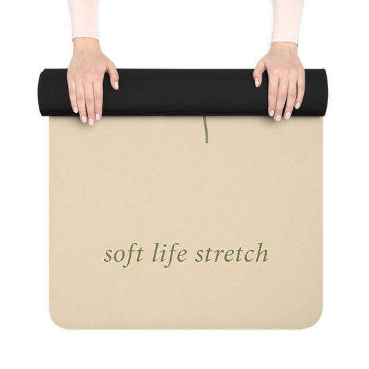 Soft Life Stretch Botanical Beige Yoga Mat