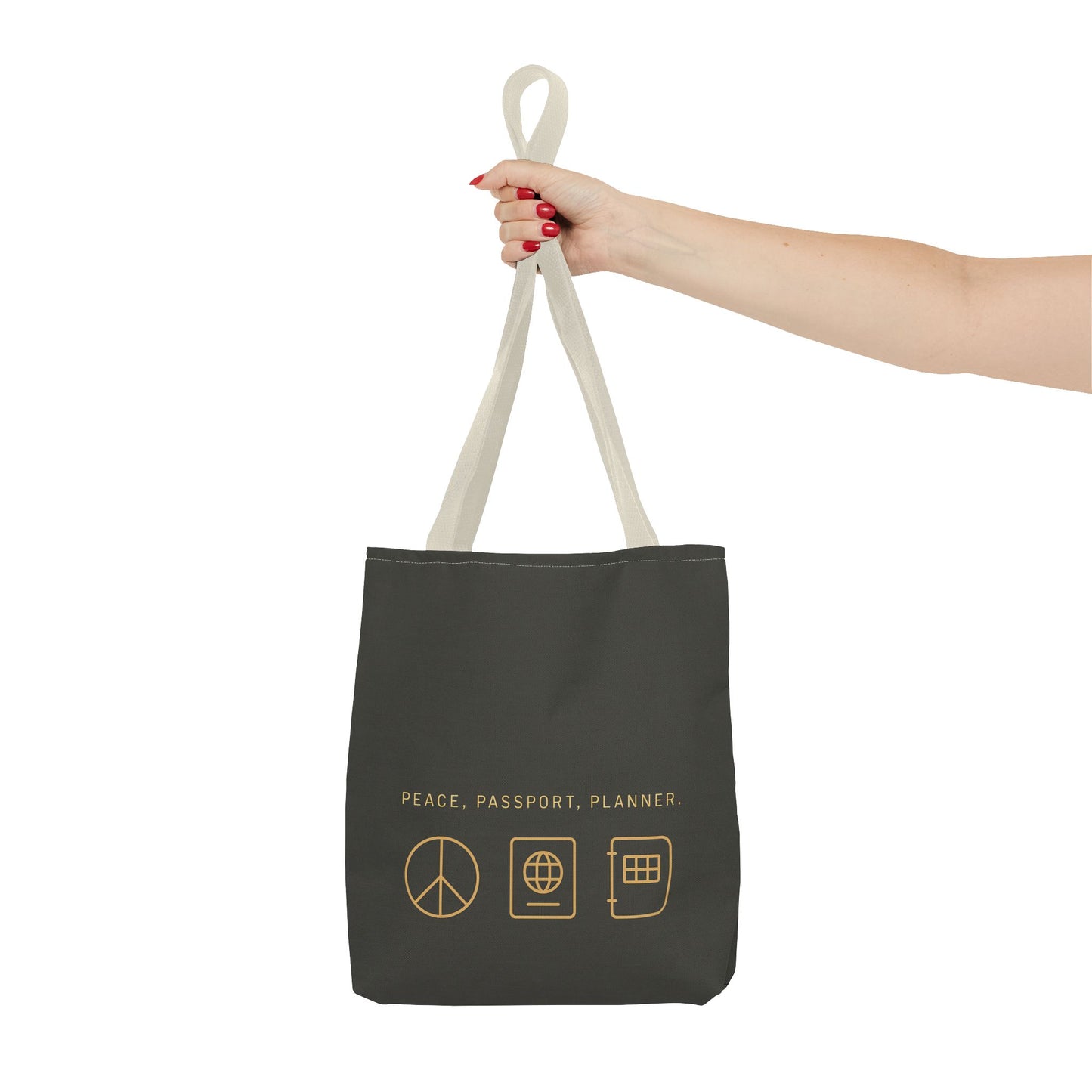 Peace Passport Planner Tote Bag