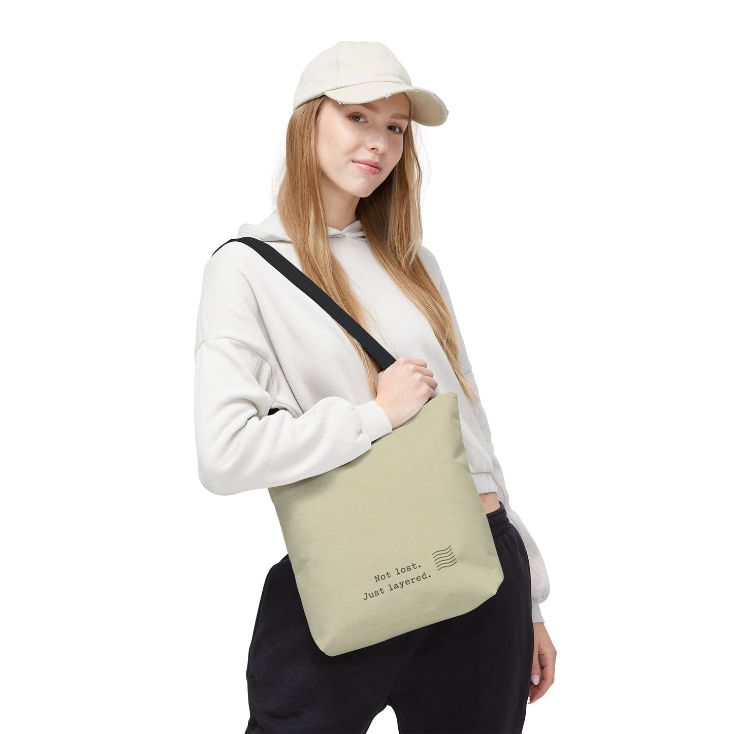 Not Lost Just Layered Tote Bag