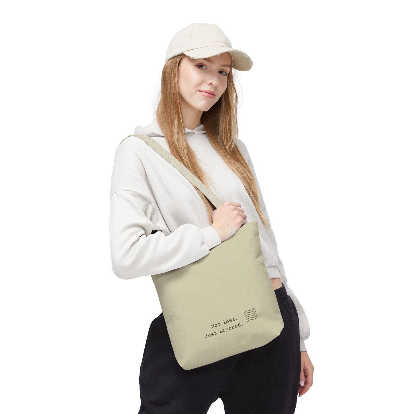 Not Lost Just Layered Tote Bag