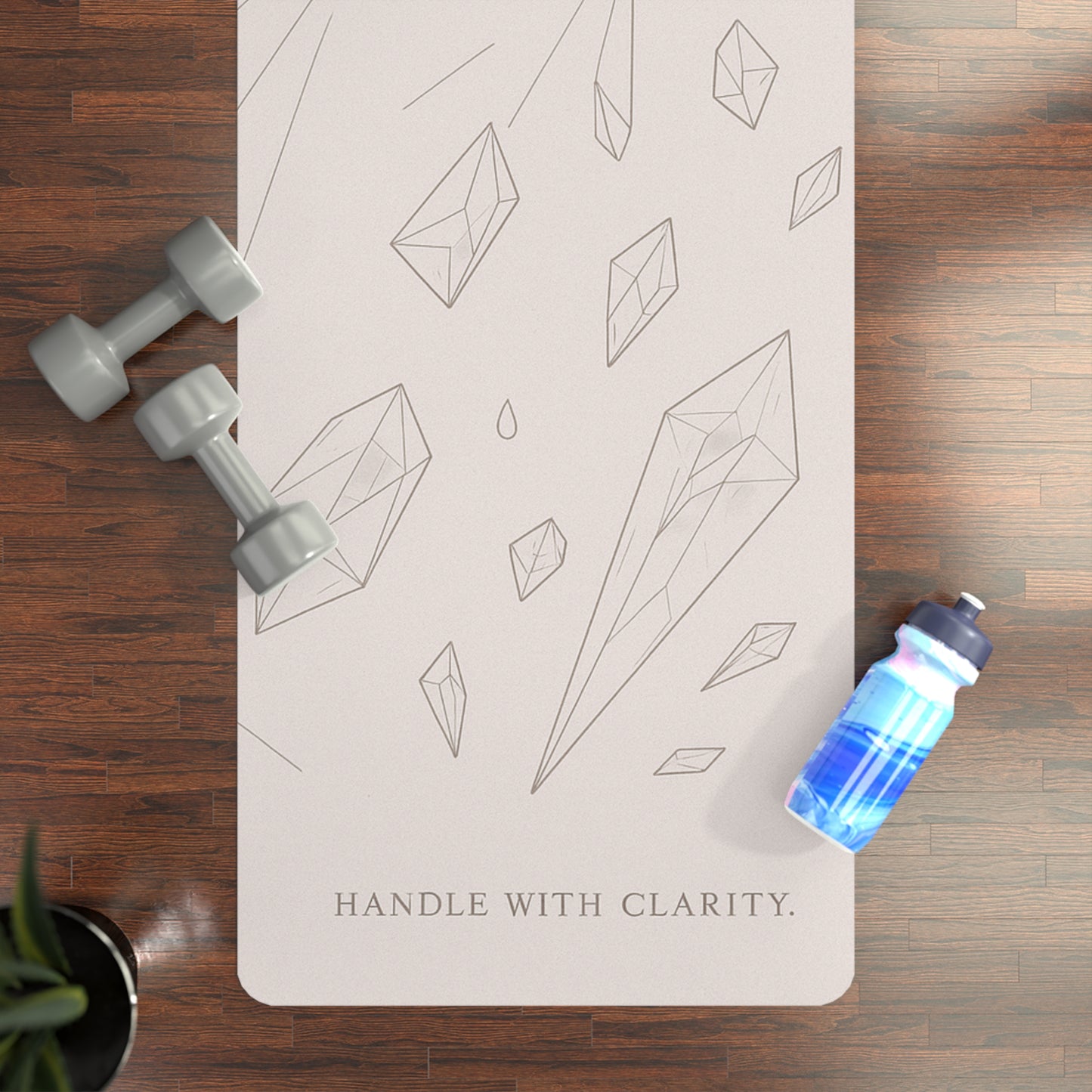 Handle With Clarity – Crystal Clarity Yoga Mat