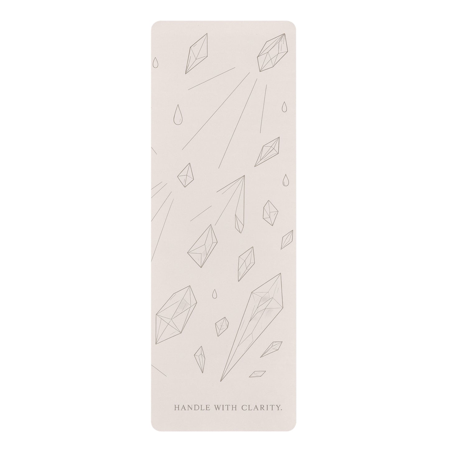 Handle With Clarity – Crystal Clarity Yoga Mat
