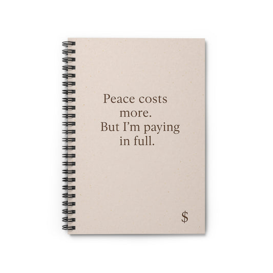Peace Costs More – Boundaries Journal