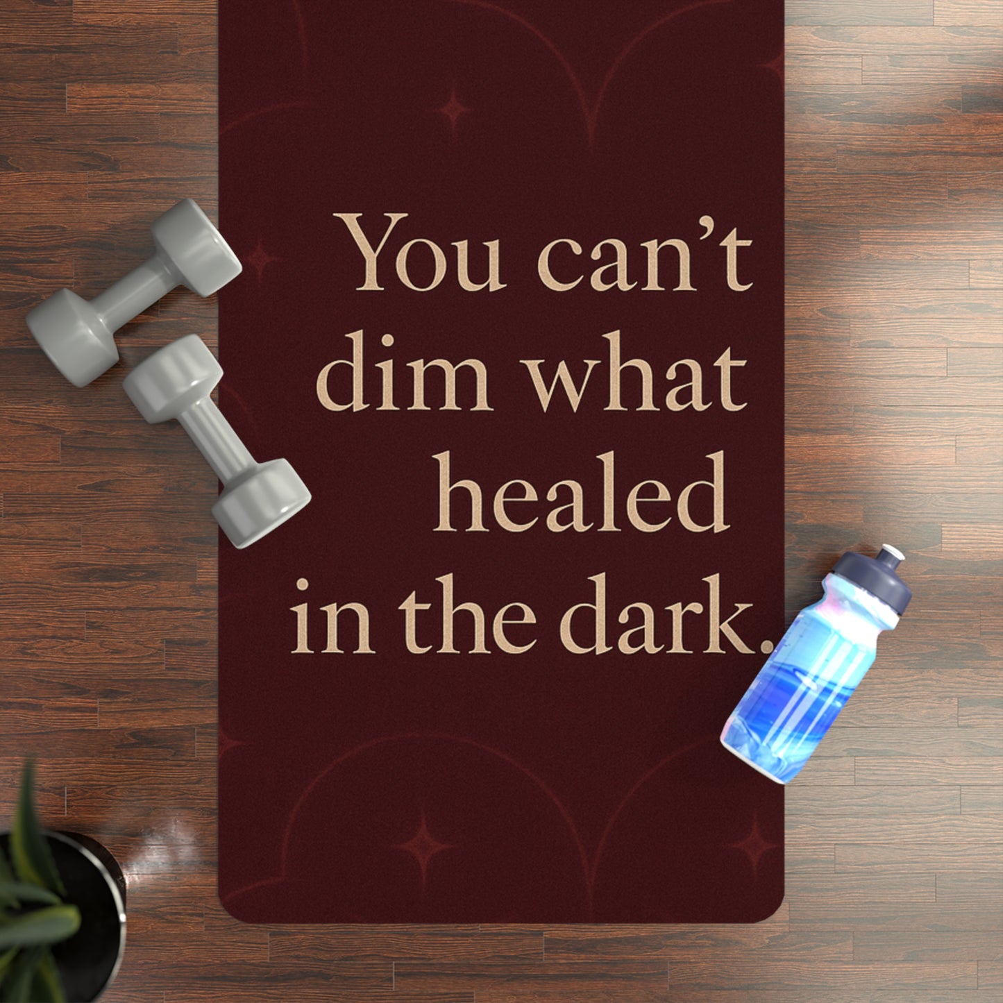You Can’t Dim What Healed in the Dark – Shadow Work Yoga Mat