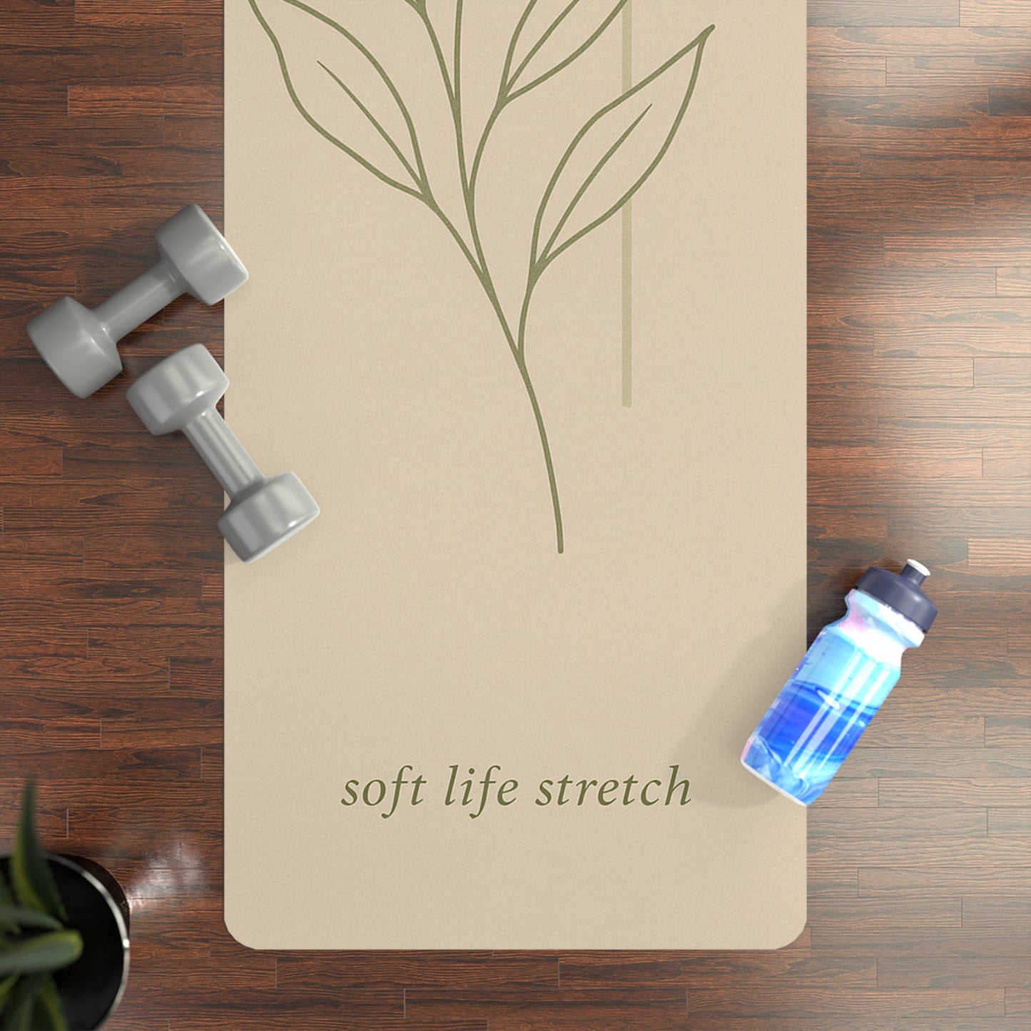 Soft Life Stretch Botanical Beige Yoga Mat