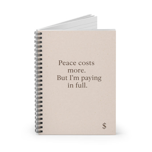 Peace Costs More – Boundaries Journal