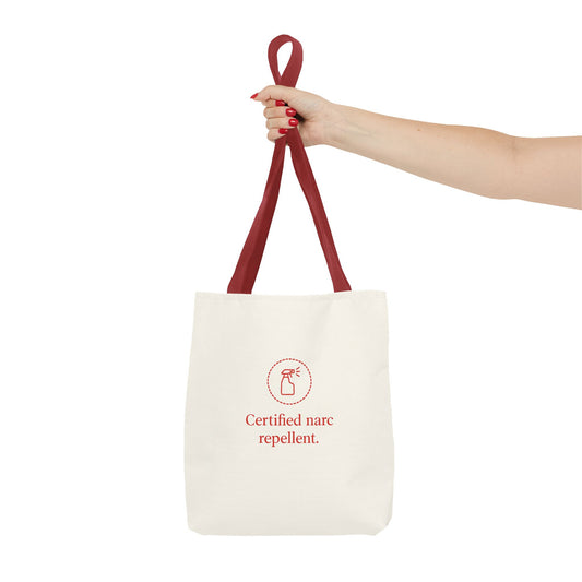 Certified Narc Repellent Tote Bag, Funny Gift, Quirky Accessories, Shopping Bag, Everyday Use, Conversation Starter